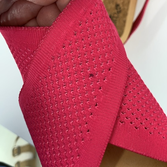 Jax & Bard Libby Hill clog sandals pink criss cross slide shoe wood new 39 8 - Picture 7 of 8